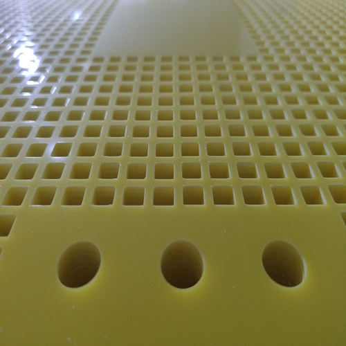 Yellow Perforated Plastic Sheet