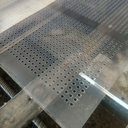 Transparent Clear Perofrated PVC Sheet Square Holes